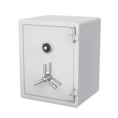 Steel Safe Box Isolated