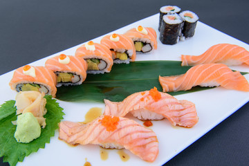 Photos of delicious Japanese food Suitable for making menus in restaurants.