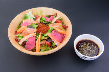 Photos of delicious Japanese food Suitable for making menus in restaurants.