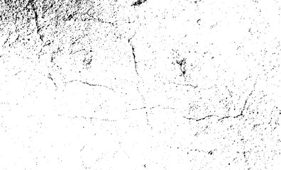 Cracked Surface Grunge Texture Vector. Uneven Overlay. Distressed Grungy Effect. Vector Illustration.Black Isolated on White Background. EPS 10.