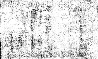 Rough black and white texture vector. Distressed overlay texture. Grunge background. Abstract textured effect. Vector Illustration. Black isolated on white background. EPS10.