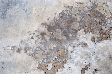 Old concrete wall background, with cracked paint. Cement texture.
