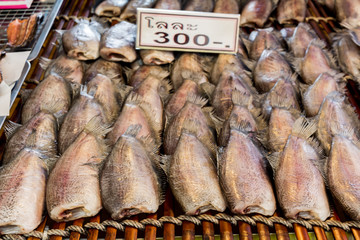 Close up photo Thai style in the market.