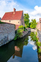 Old Bruges canals and architecture, Belgium