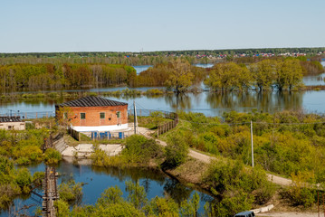 Obraz premium Metelevsky water intake station. Tyumen. Russia