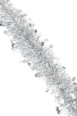 Christmas garland concept on white background.