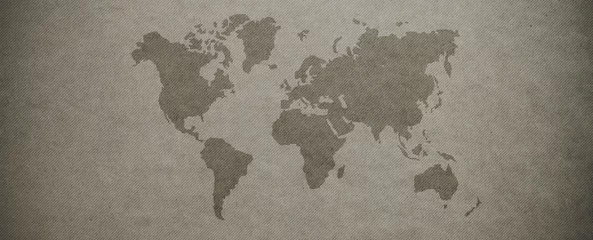  Getextureerde wereldkaart achtergrond © stokkete