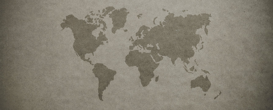 Fototapeta Teksturowane tło mapy świata