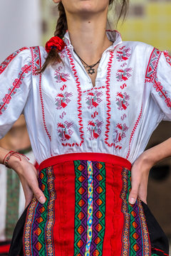 Autonomy Stoop command Young Jewish dancer dressed in traditional Romanian costume Stock Photo |  Adobe Stock