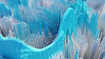 Abstract Digital Data Visualization