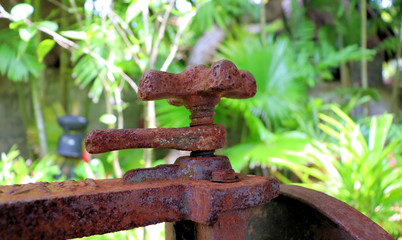 rusty water pump