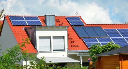 Solaranlage auf einem Wohngebäude