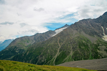 Caucasus mountains summertime. North Caucasus landscape