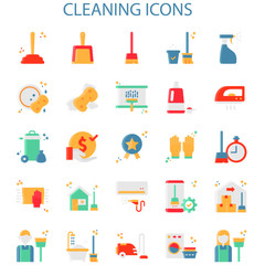 Cleaning Without Outline With Color Iconset