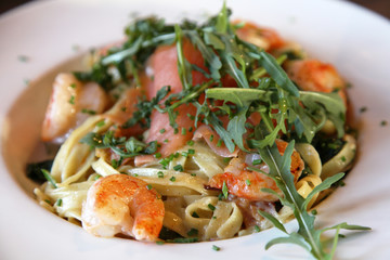 seafood salmon pasta