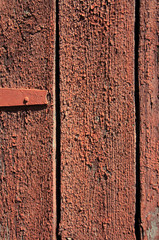 Texture of old wooden red boards