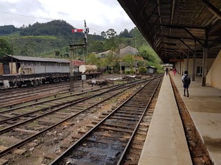 Fototapeta na wymiar Railway Sri Lanka Nanu Oya