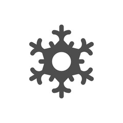 Snowflake icon or snow concept