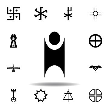 religion symbol, humanism icon. Element of religion symbol illustration. Signs and symbols icon can be used for web, logo, mobile app, UI, UX