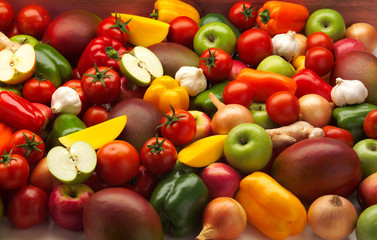 Pile of Chutney Making Fruit & Vegetables