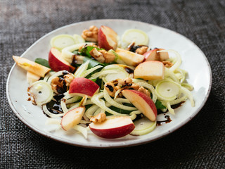Fennel Apple Salad on Arugula