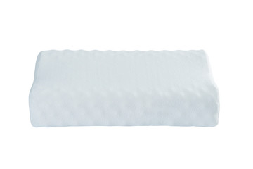 Rubber pillow for health isolated. Nature para latex white pillow on white background. - Image