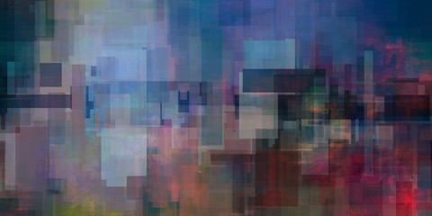 Modern digital abstract painting. Artwork for creative graphic design