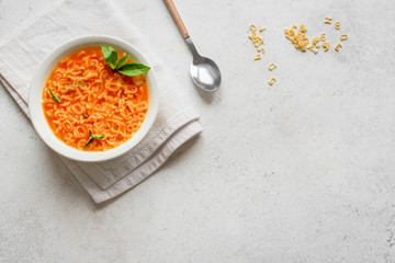 Alphabet Tomato Soup