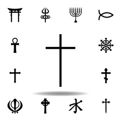 religion symbol, Catholicism icon. Element of religion symbol illustration. Signs and symbols icon can be used for web, logo, mobile app, UI, UX