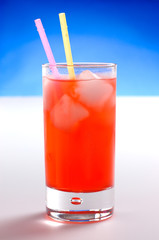 A glass with cool drink