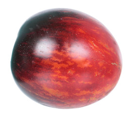 Obraz premium Fresh ripe black tomato isolated on white background