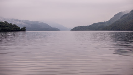 sunset on lake
