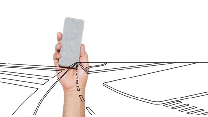 route ville transparent