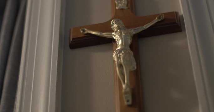 Crucifix with Jesus Catholic Religion Concept