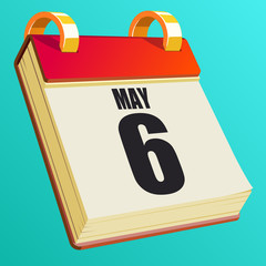 May 6 on Red Calendar