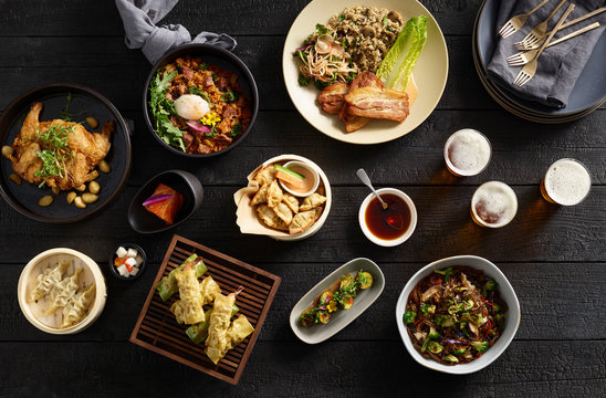Korean Food spread