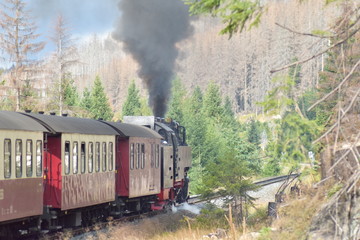 Obraz premium historical steam locomotive