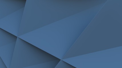 blue architecture background / concept stylish geometric architecture wallpaper 3d Illustration