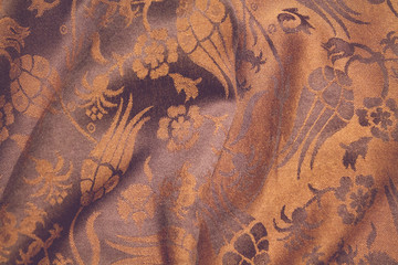 Fabric pattern scarf purple