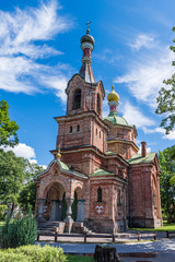 Orthodox church in Kuldiga; Latvia