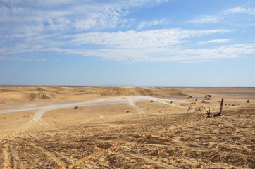 Surroundings of the Star Wars Sets in the Tunisian desert Sahara