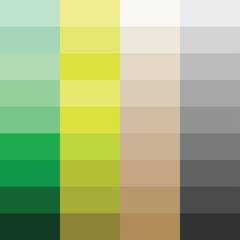 colour palette vector illustration set