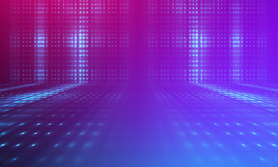 Ultraviolet abstract light. Diode tape, light line. Violet and pink gradient. Modern background,...