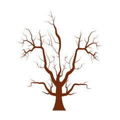 Halloween tree vector design
