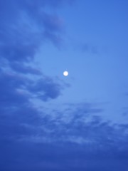 moon and clouds