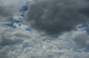 blue sky with clouds