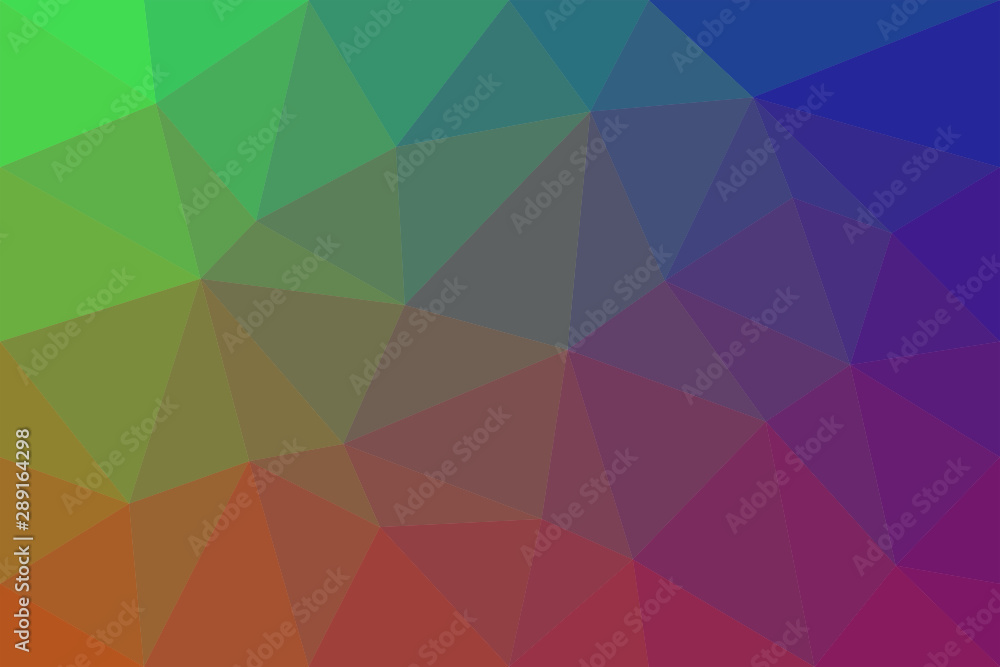 Poster geometrical abstract triangle tiled pattern background - vector graphic from triangles in colorful t