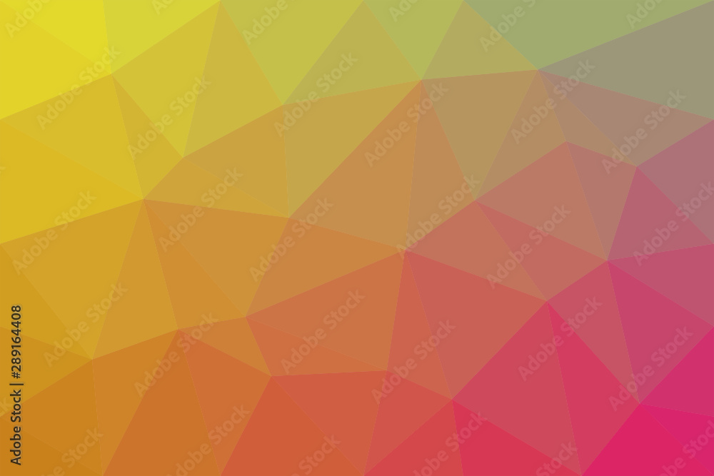 Poster geometrical abstract triangle tiled pattern background - vector graphic from triangles in colorful t