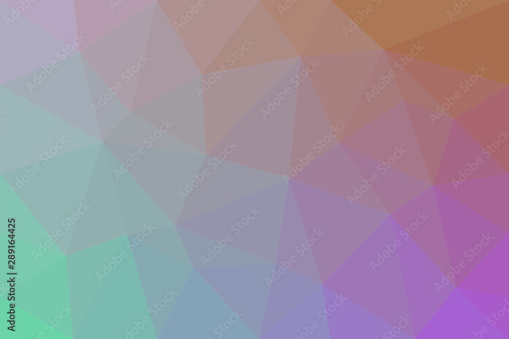 Poster geometrical abstract triangle tiled pattern background - vector graphic from triangles in colorful t