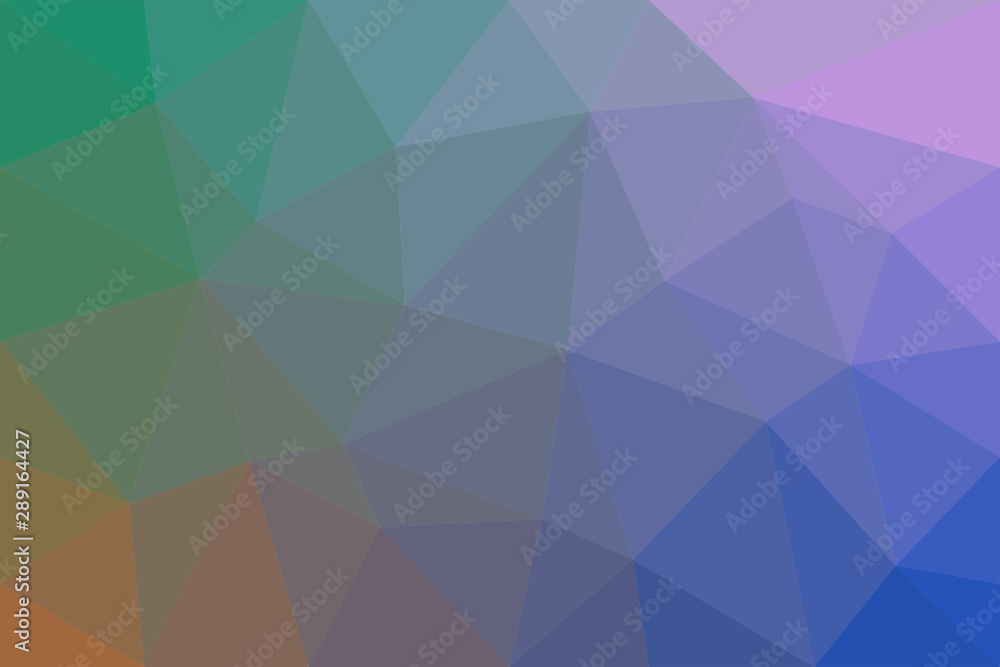Poster geometrical abstract triangle tiled pattern background - vector graphic from triangles in colorful t